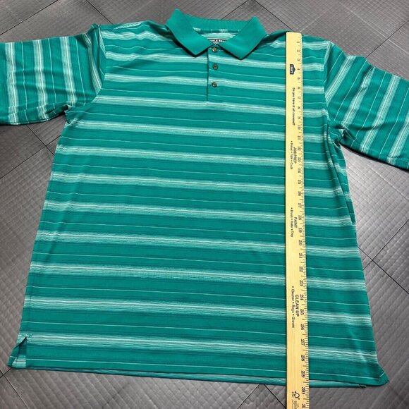 PEBBLE BEACH MENS GREEN GOLF POLO XL DRI FIT SHIRT - Picture 2 of 8